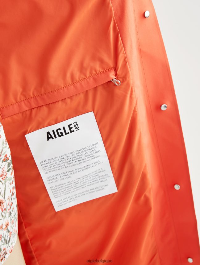 Aigle vêtements imperméable long à capuche mtd Harissa femmes HV42L2461