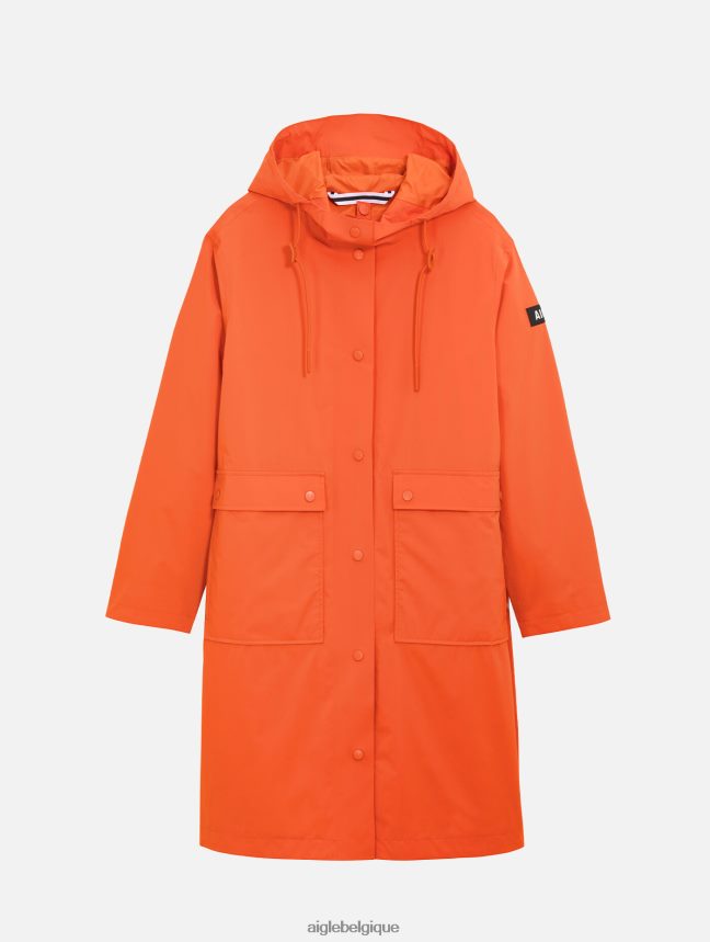Aigle vêtements imperméable long à capuche mtd Harissa femmes HV42L2461