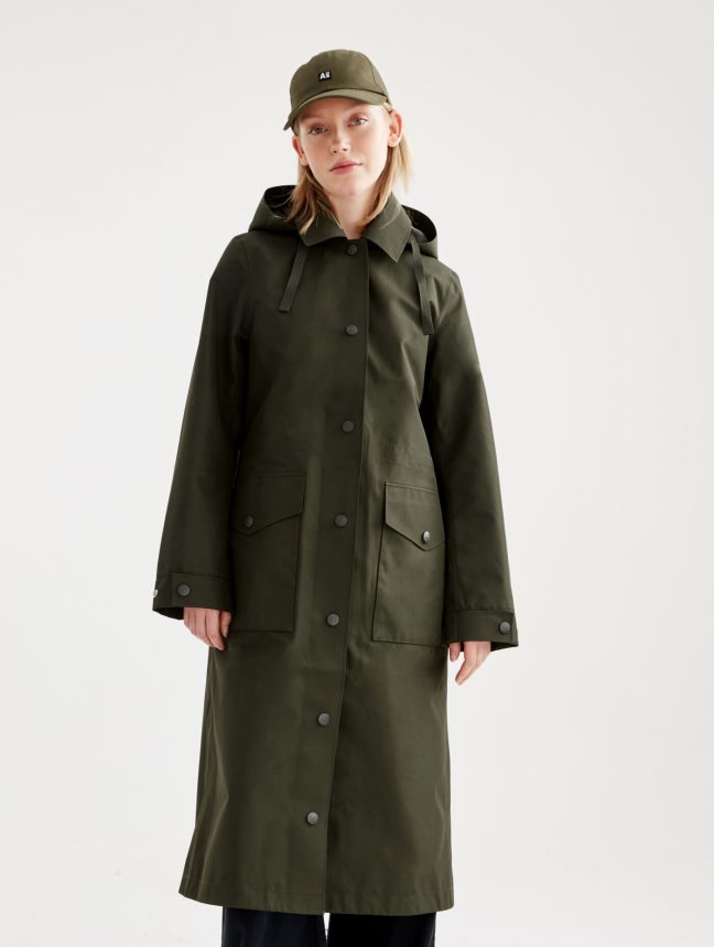 Aigle vêtements imperméable long gore-tex redessiné algue femmes HV42L2447