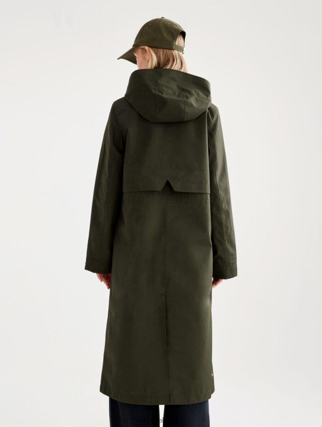 Aigle vêtements imperméable long gore-tex redessiné algue femmes HV42L2447