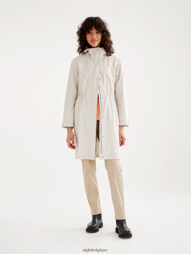 Aigle vêtements manteau mtd mi-long sable je femmes HV42L2470