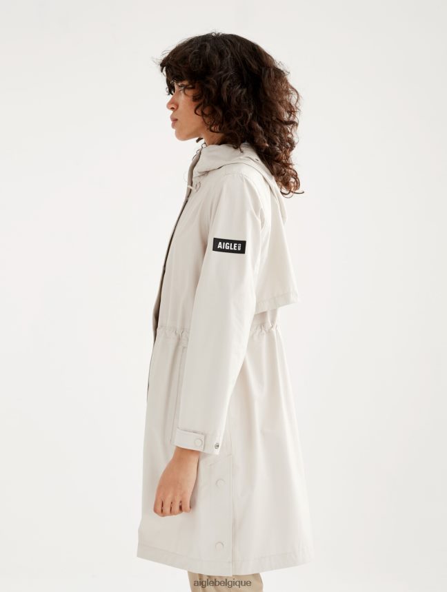 Aigle vêtements manteau mtd mi-long sable je femmes HV42L2470