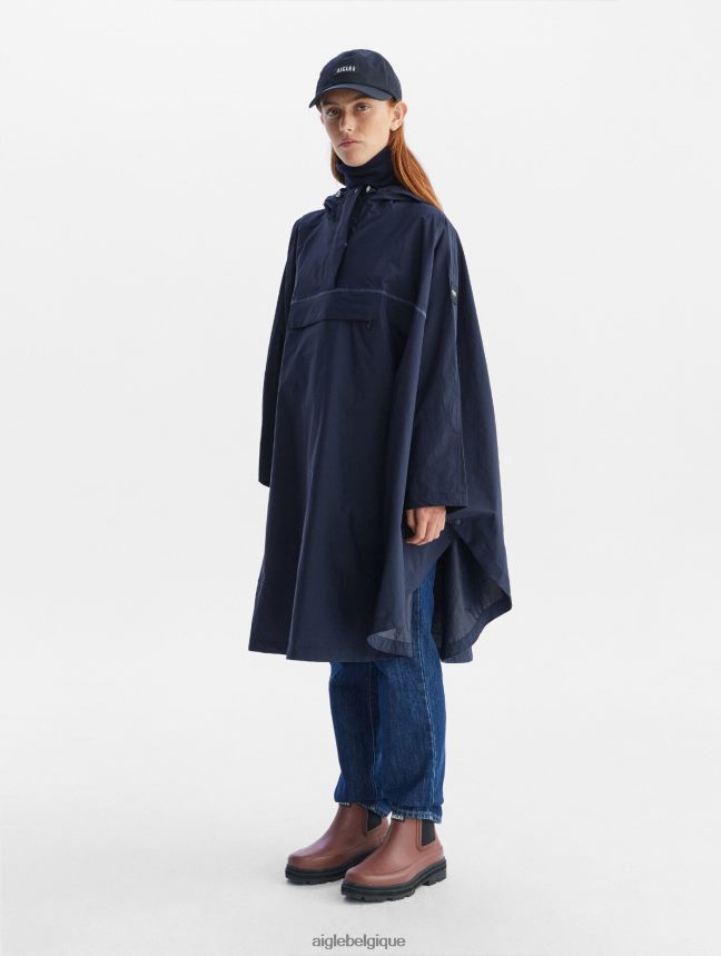 Aigle vêtements poncho imperméable pour cyclistes Marin femmes HV42L2666