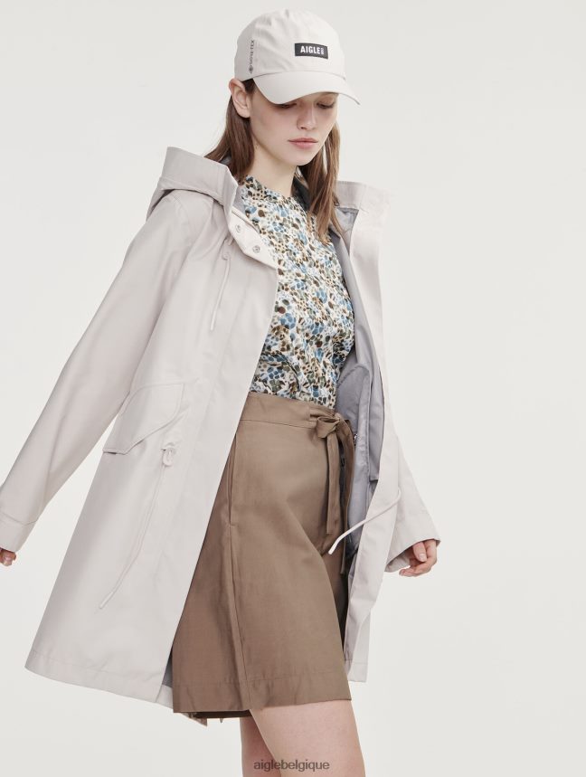 Aigle vêtements queue de poisson gore-tex à capuche longue martre femmes HV42L2449