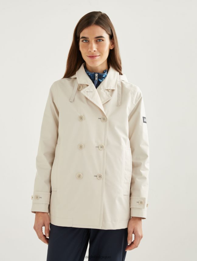 Aigle vêtements trench-coat court inspi gore-tex sable je femmes HV42L2472