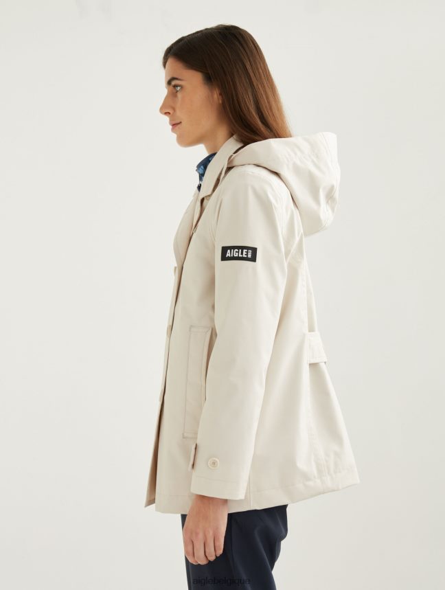 Aigle vêtements trench-coat court inspi gore-tex sable je femmes HV42L2472