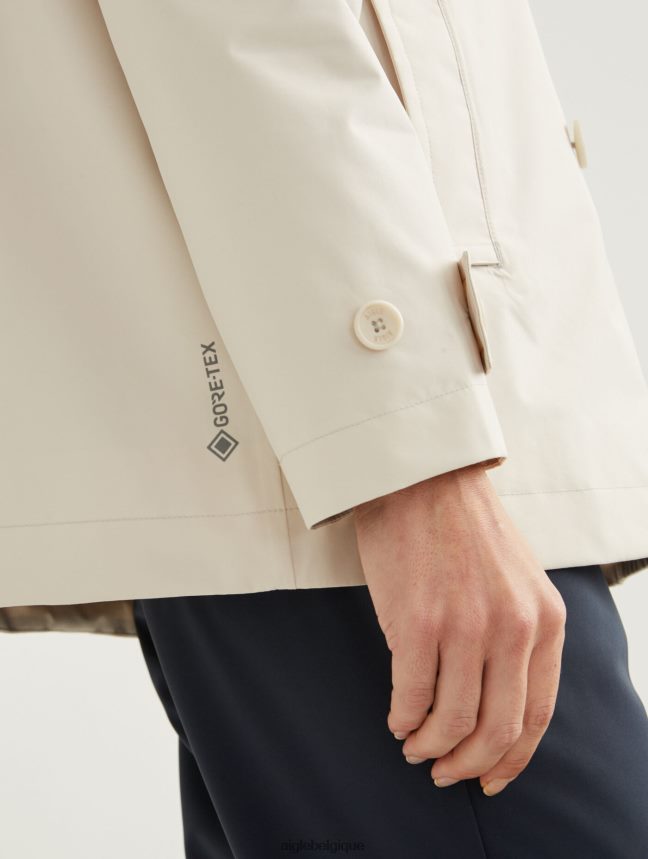 Aigle vêtements trench-coat court inspi gore-tex sable je femmes HV42L2472