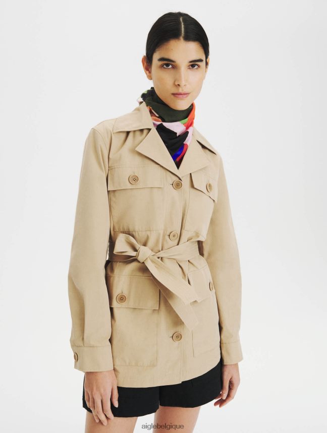 Aigle vêtements trench-coat déperlant osier femmes HV42L2673