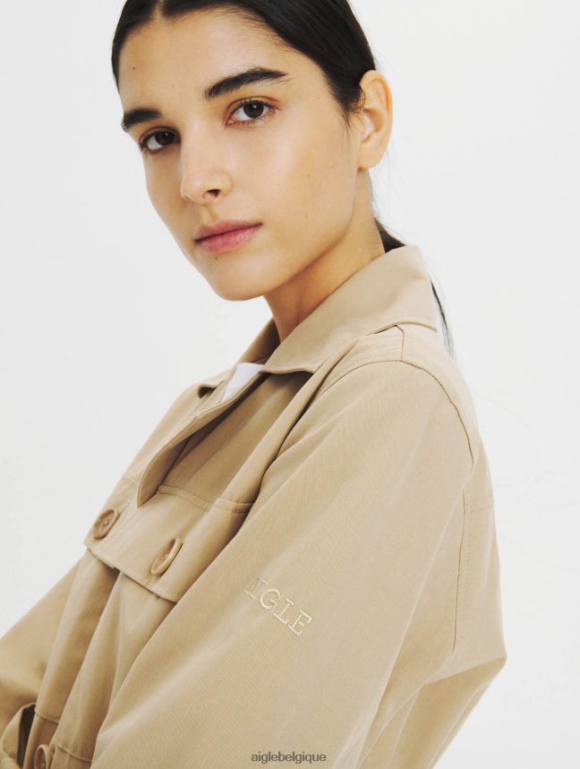 Aigle vêtements trench-coat déperlant osier femmes HV42L2673