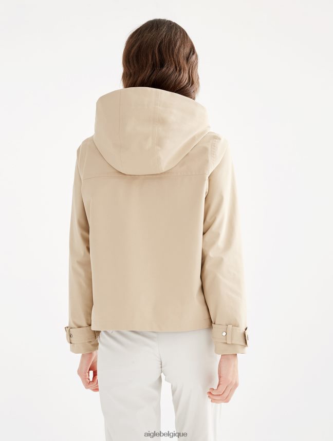 Aigle vêtements veste gore-tex capuche amovible osier je femmes HV42L2488