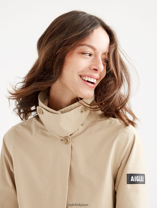 Aigle vêtements veste gore-tex capuche amovible osier je femmes HV42L2488