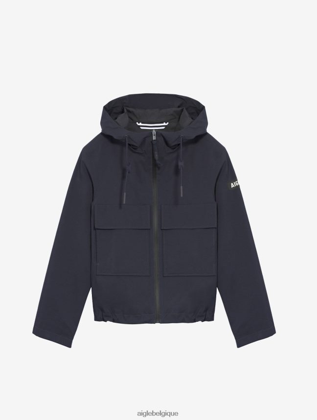 Aigle vêtements veste gore-tex courte à capuche Empire femmes HV42L2430