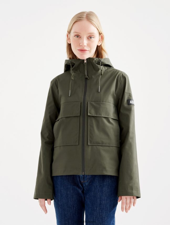 Aigle vêtements veste gore-tex courte à capuche avocat femmes HV42L2476