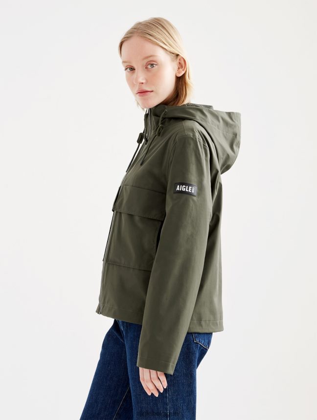 Aigle vêtements veste gore-tex courte à capuche avocat femmes HV42L2476