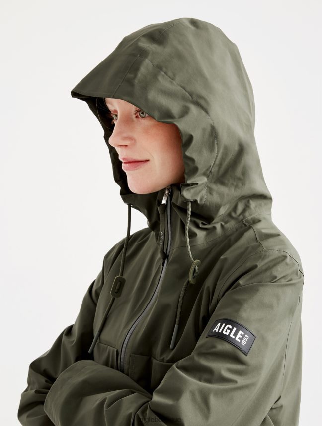 Aigle vêtements veste gore-tex courte à capuche avocat femmes HV42L2476