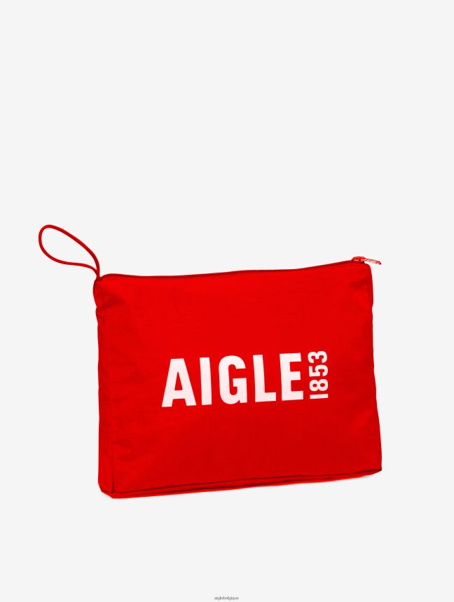 Aigle vêtements veste imperméable courte mtd coquelicot femmes HV42L2485