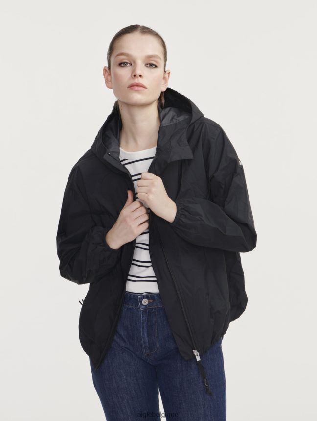 Aigle vêtements veste imperméable courte mtd noir femmes HV42L2483