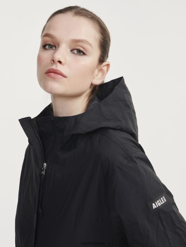 Aigle vêtements veste imperméable courte mtd noir femmes HV42L2483
