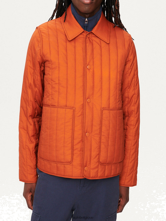 Aigle vêtements veste matelassée brun doré femmes HV42L2175