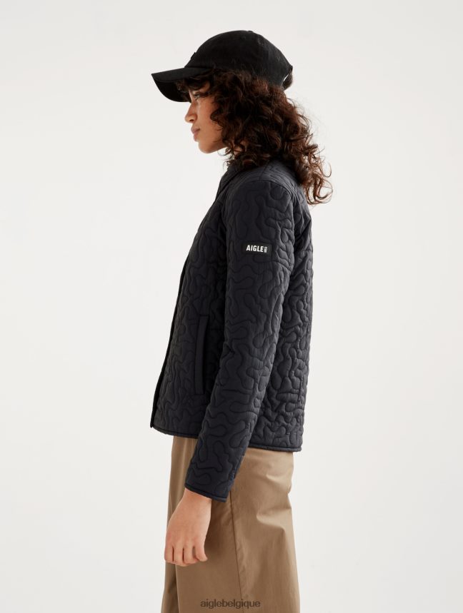 Aigle vêtements veste matelassée légère noir femmes HV42L2482