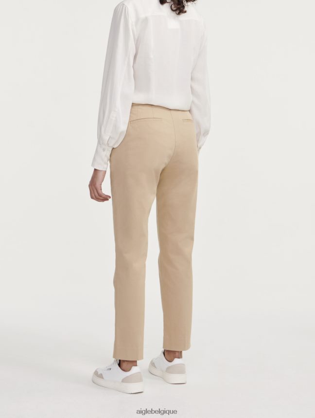 Aigle vêtements Pantalon chino droit 7/8 osier femmes HV42L2554