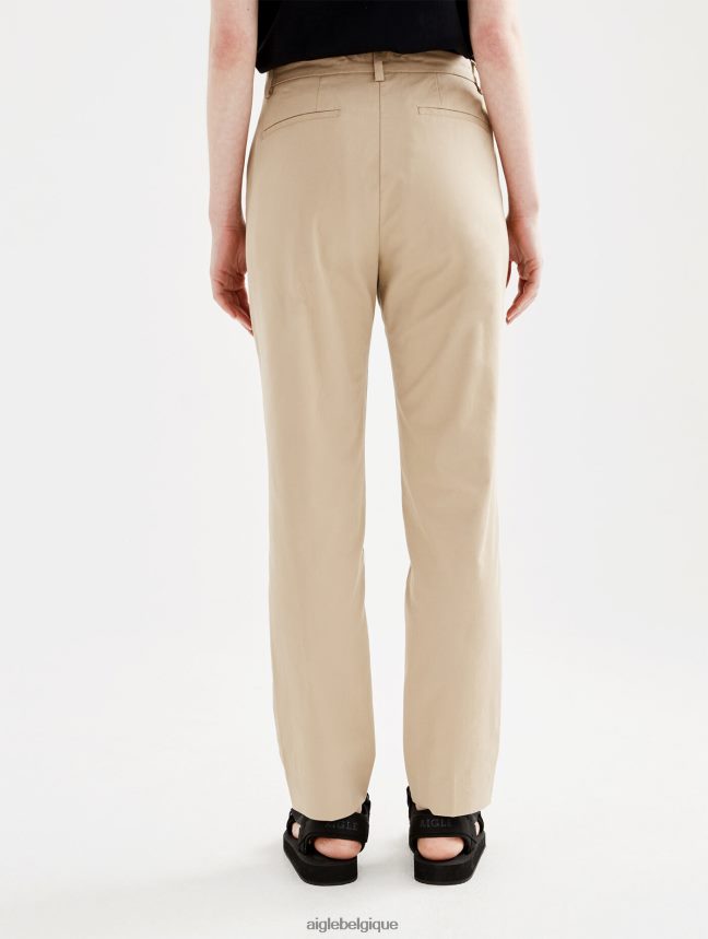 Aigle vêtements Pantalon chino droit 7/8 osier femmes HV42L2554