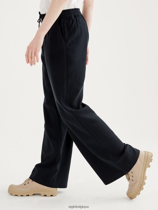 Aigle vêtements pantalon ample 7/8 noir femmes HV42L2509
