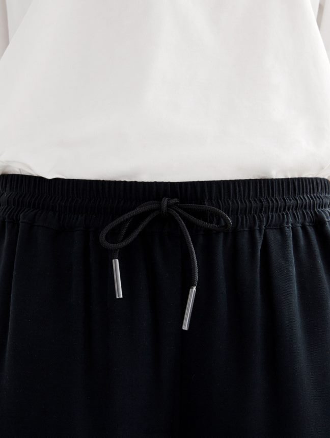 Aigle vêtements pantalon ample 7/8 noir femmes HV42L2509