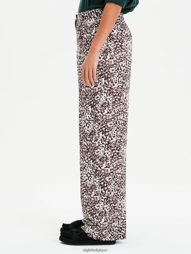 Aigle vêtements pantalon imprimé taille haute aéré fudge pr femmes HV42L2635