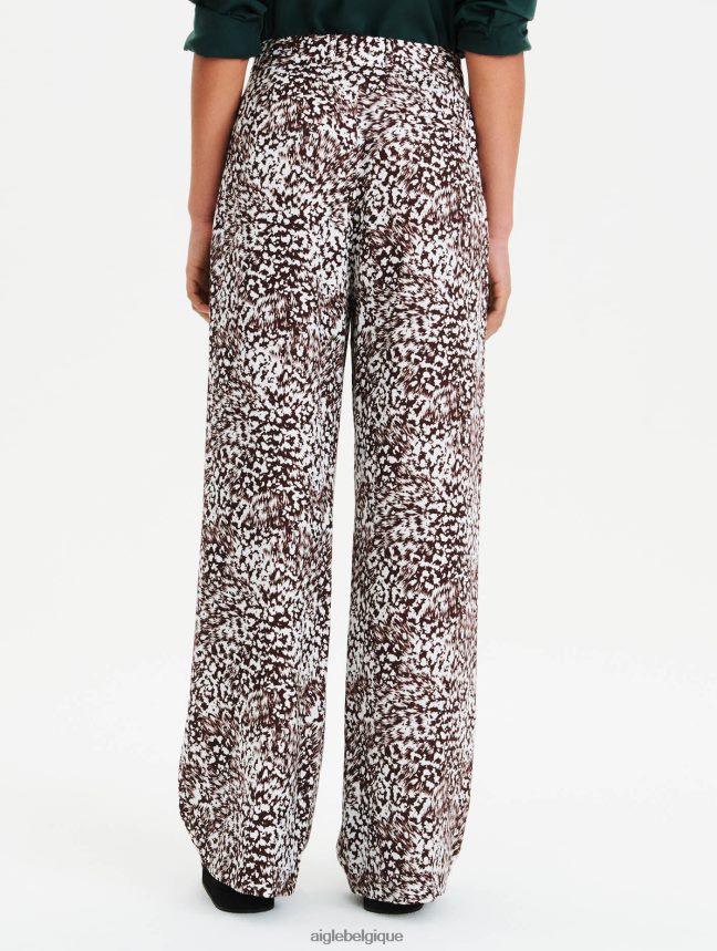 Aigle vêtements pantalon imprimé taille haute aéré fudge pr femmes HV42L2635