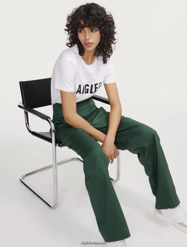 Aigle vêtements pantalon large en sergé de coton botanique femmes HV42L2453