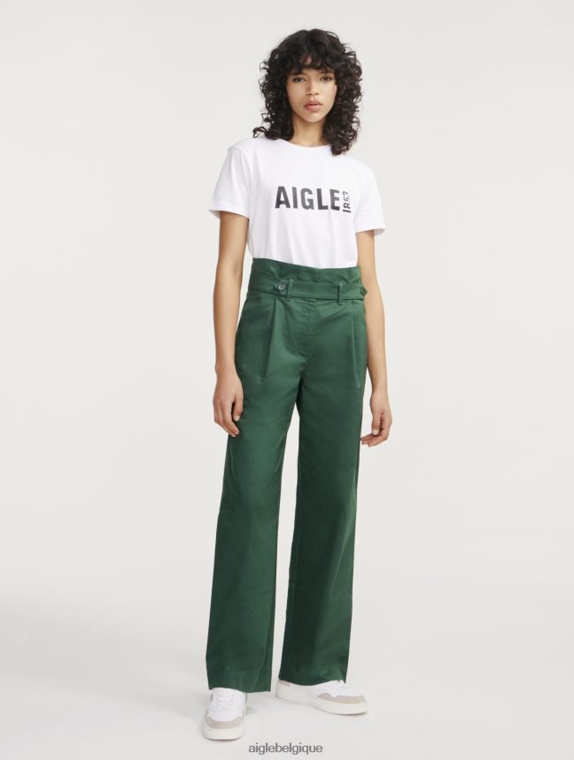 Aigle vêtements pantalon large en sergé de coton botanique femmes HV42L2453