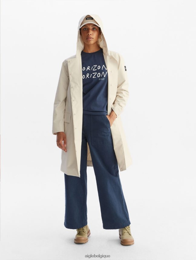 Aigle vêtements parka en duvet très chaude et gore-tex bisque femmes HV42L2689