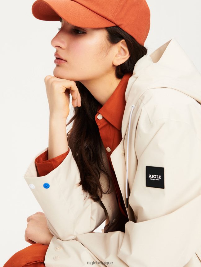 Aigle vêtements parka en duvet très chaude et gore-tex bisque femmes HV42L2689