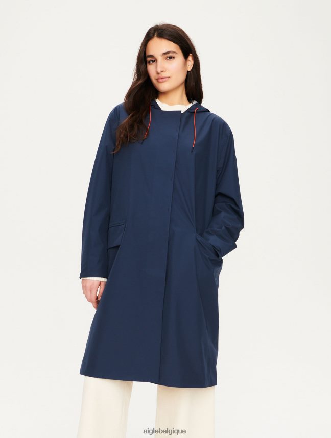 Aigle vêtements parka en duvet très chaude et gore-tex bleu empire femmes HV42L2688