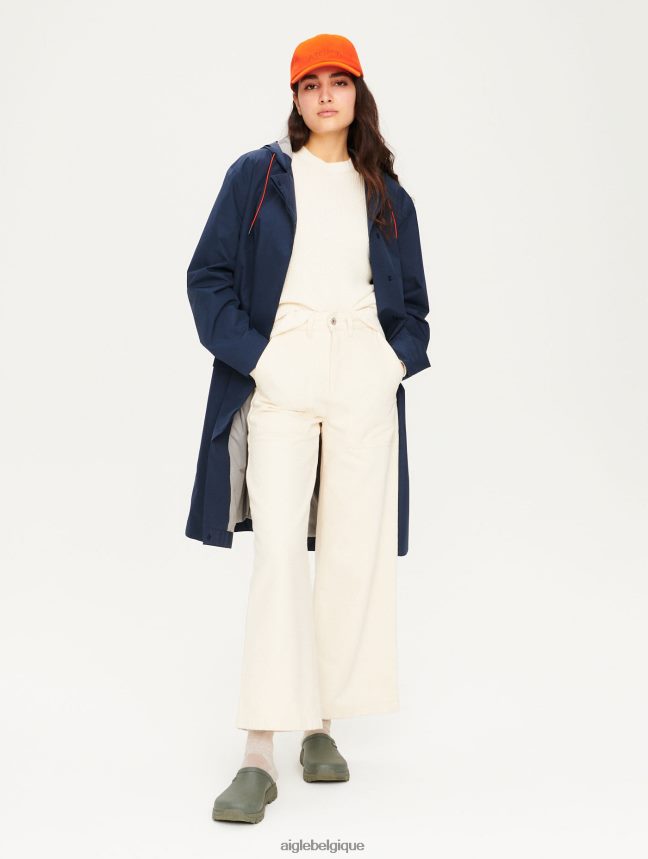 Aigle vêtements parka en duvet très chaude et gore-tex bleu empire femmes HV42L2688