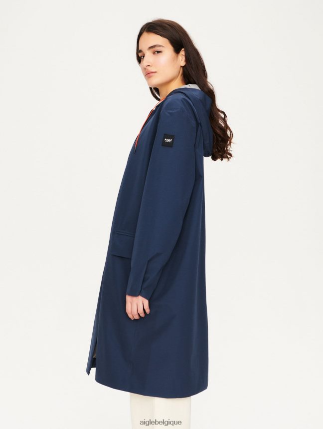 Aigle vêtements parka en duvet très chaude et gore-tex bleu empire femmes HV42L2688