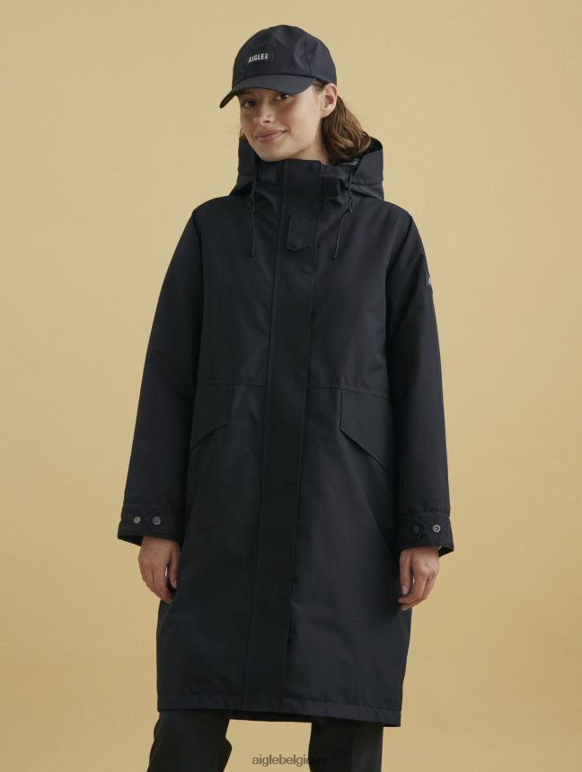 Aigle vêtements parka gore-tex très chaude noir femmes HV42L2675