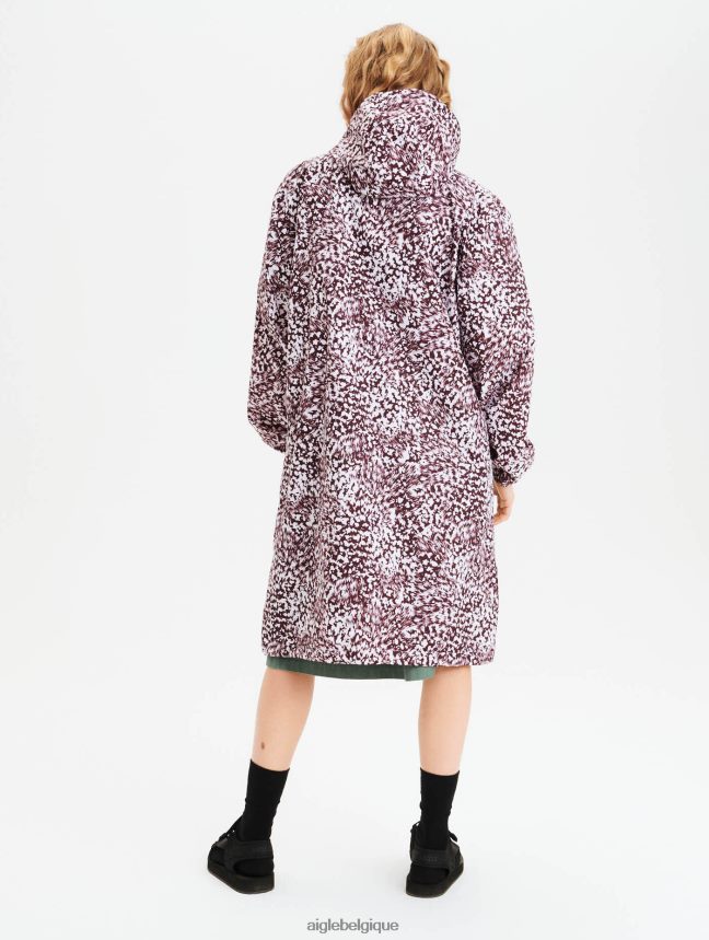 Aigle vêtements parka longue compressible imprimée fudge pr femmes HV42L2633