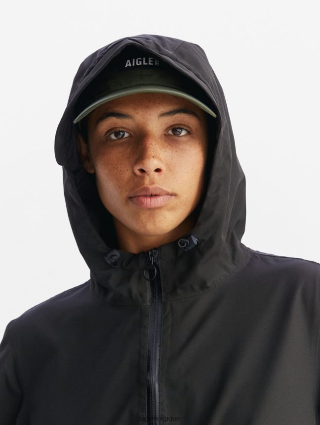 Aigle vêtements parka longue en gore-tex noir femmes HV42L2427