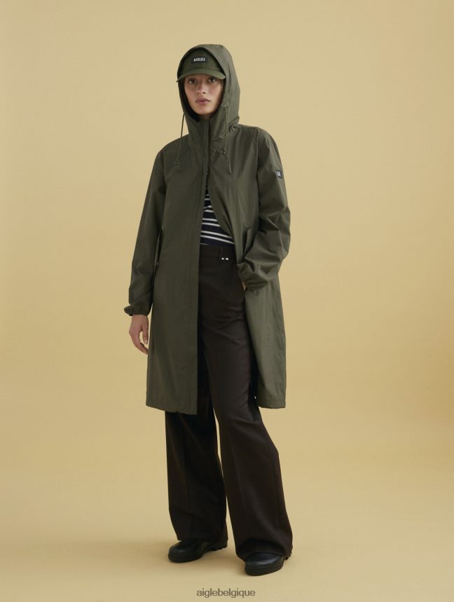 Aigle vêtements parka mtd à capuche longue avocat femmes HV42L2475