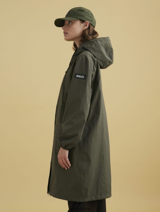 Aigle vêtements parka mtd à capuche longue avocat femmes HV42L2475