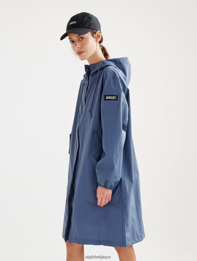 Aigle vêtements parka mtd à capuche longue marais femmes HV42L2426