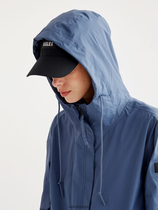 Aigle vêtements parka mtd à capuche longue marais femmes HV42L2426