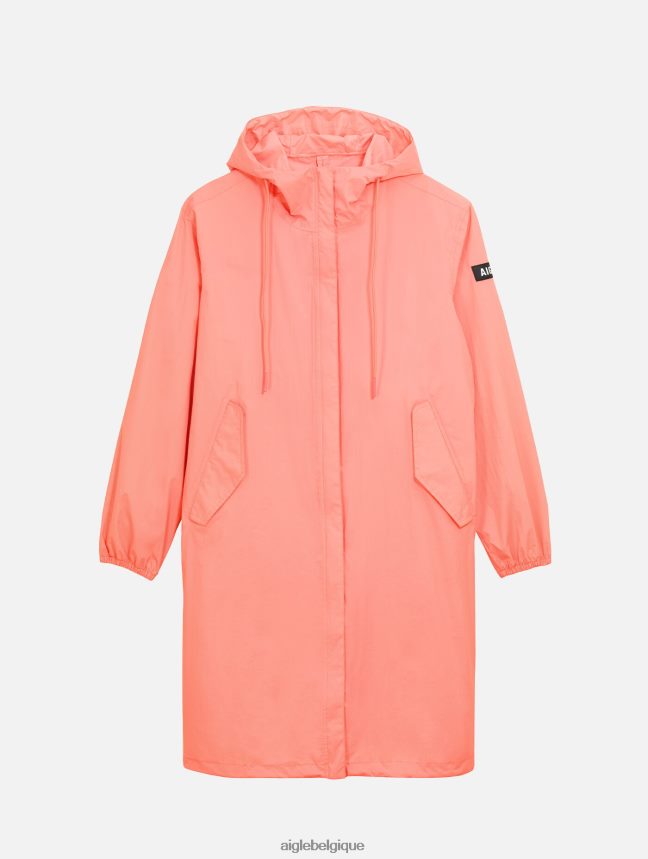 Aigle vêtements parka mtd à capuche longue tamaris femmes HV42L2491