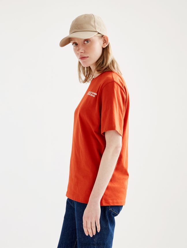 Aigle vêtements t-shirt à col rond en coton biologique goji femmes HV42L2546