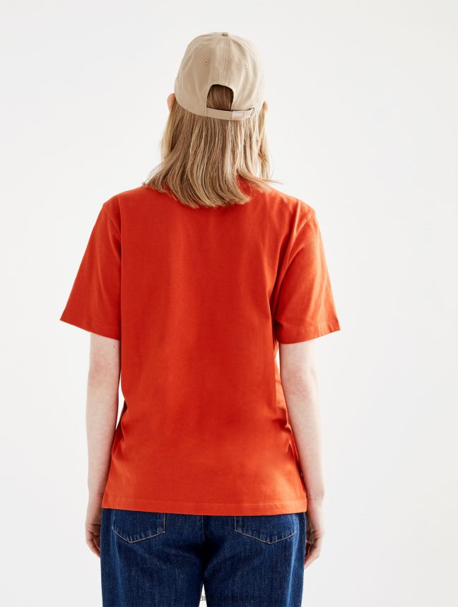 Aigle vêtements t-shirt à col rond en coton biologique goji femmes HV42L2546