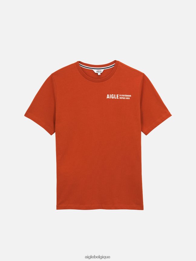 Aigle vêtements t-shirt à col rond en coton biologique goji femmes HV42L2546