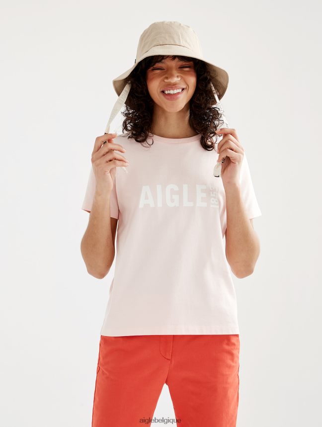Aigle vêtements t-shirt imprimé à manches courtes en pyratex cerisier femmes HV42L2584