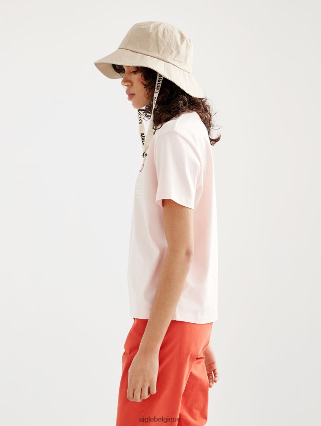 Aigle vêtements t-shirt imprimé à manches courtes en pyratex cerisier femmes HV42L2584